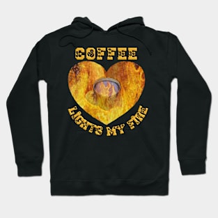 Coffee gets me goingT-Shirt mug coffee mug apparel hoodie sticker gift Coffee lights my fire Hoodie